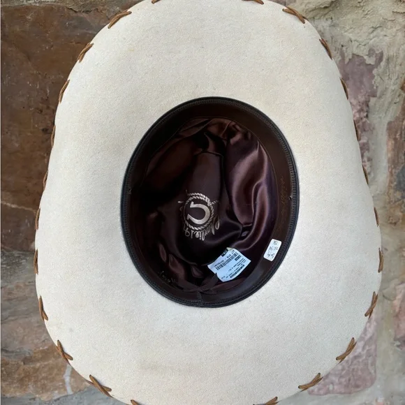 Charlie 1 Horse SnortyHorse Felt hat Sz 6 7/8 - Picture 3 of 3